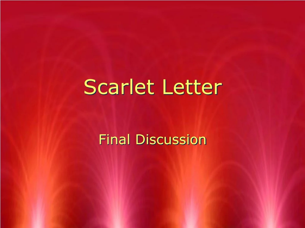 scarlet letter
