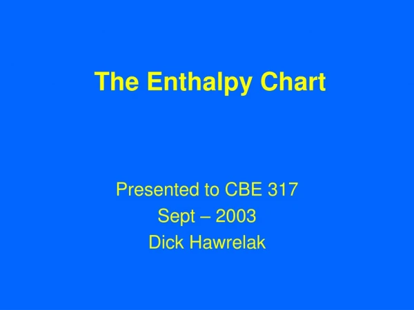 The Enthalpy Chart