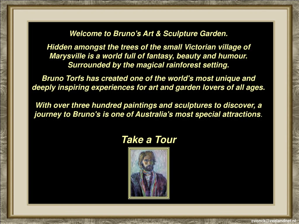 welcome to bruno s art sculpture garden hidden