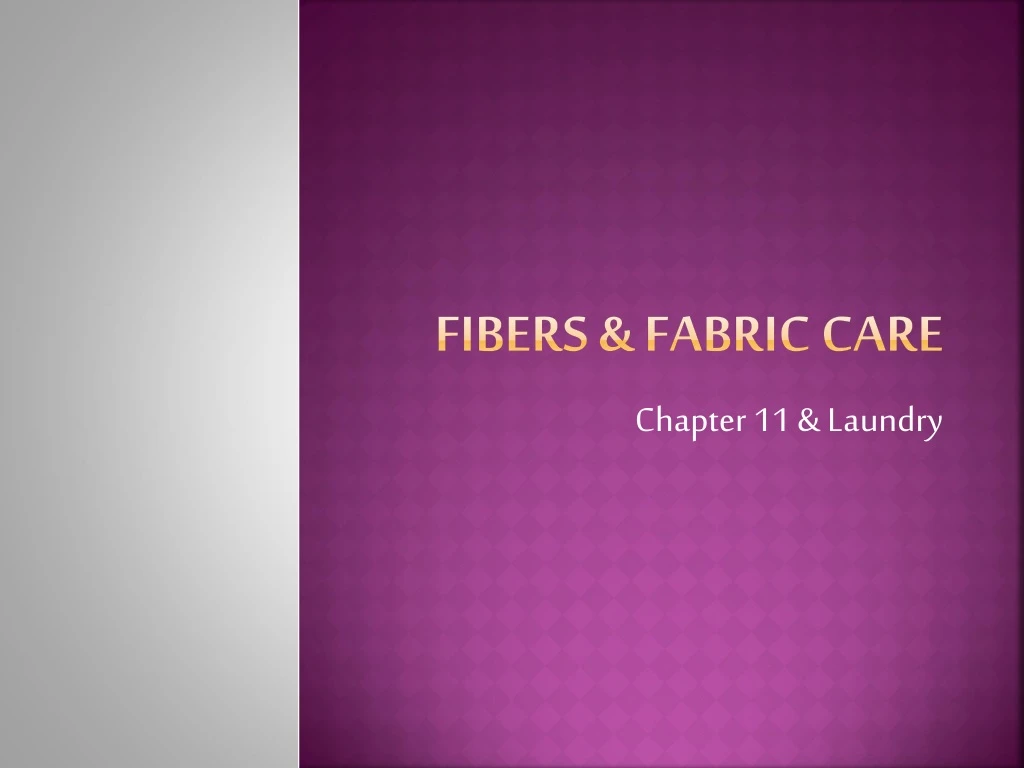 fibers fabric care
