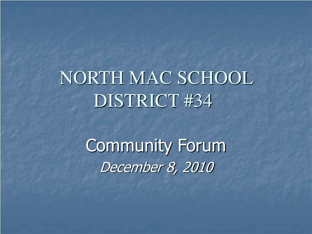 north mac school district 34