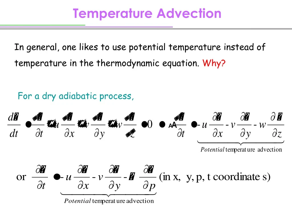 temperature advection