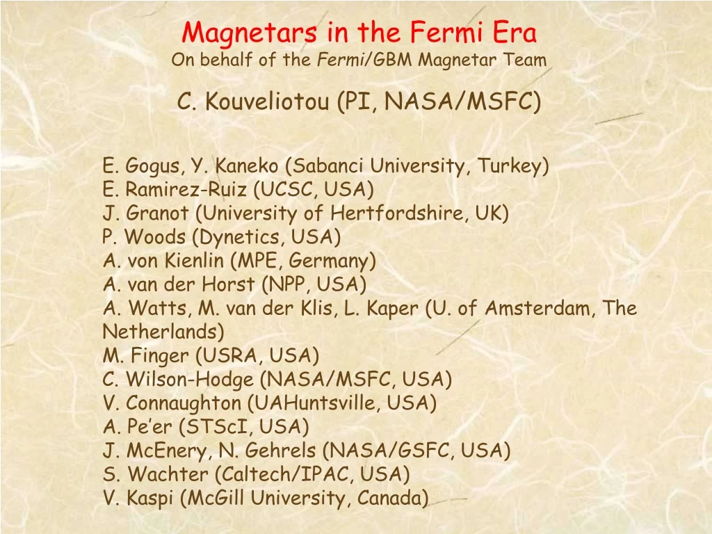 magnetars in the fermi era on behalf of the fermi