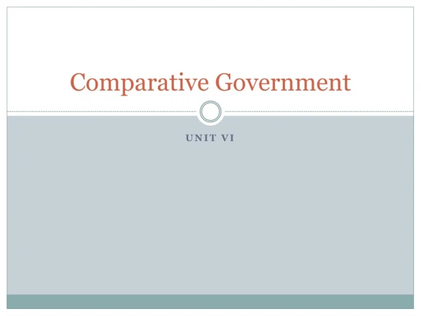 Comparative Government