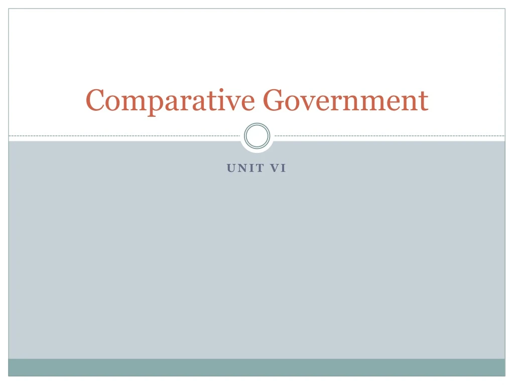 comparative government
