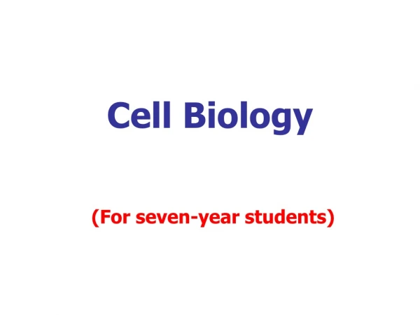 Cell Biology