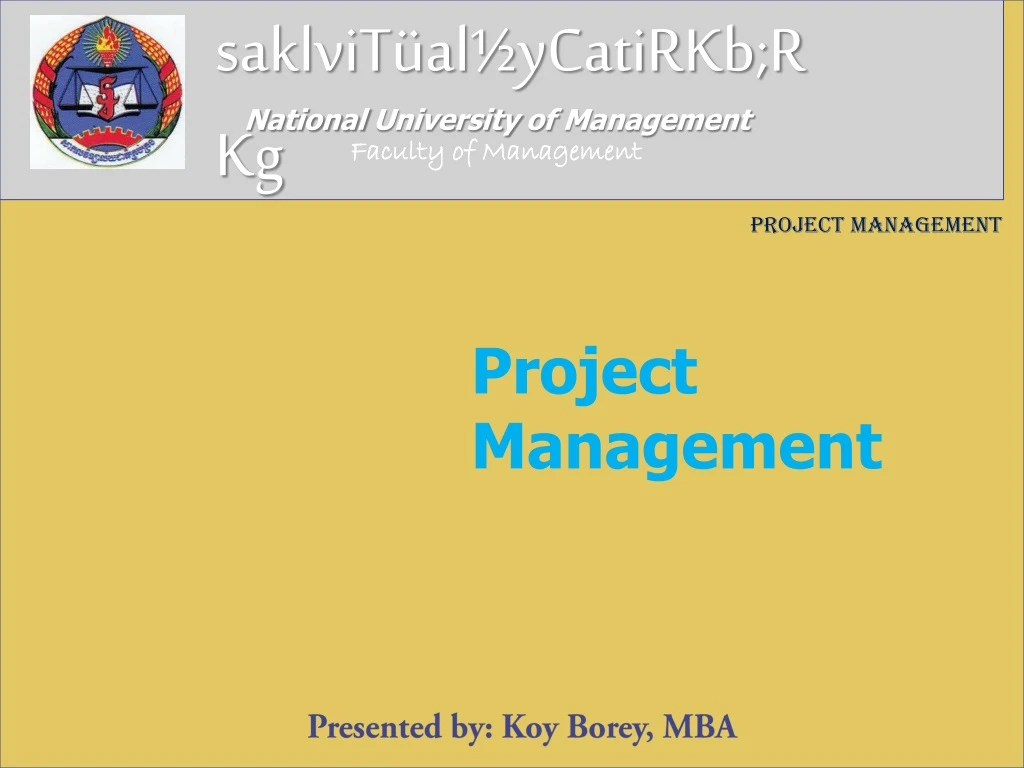 project management