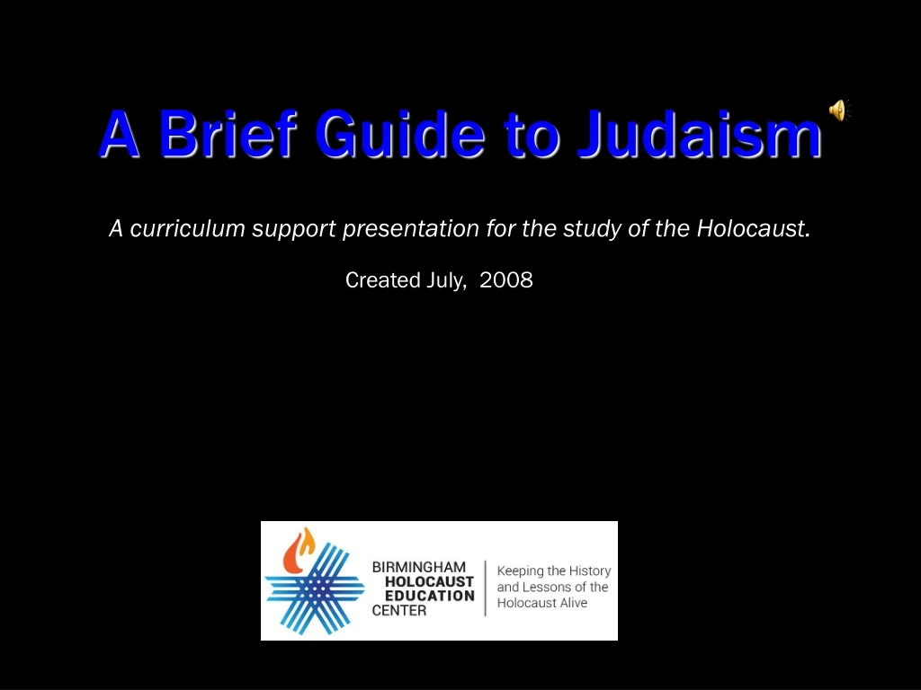 a brief guide to judaism