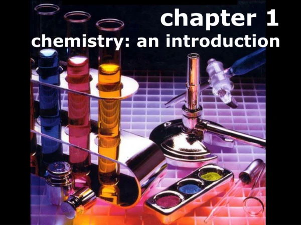 chapter 1 chemistry: an introduction