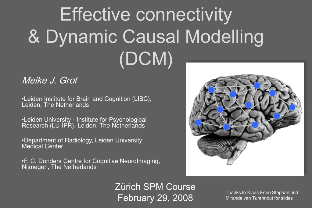 effective connectivity dynamic causal modelling dcm