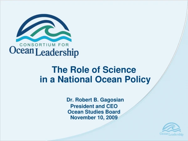 National Ocean Policy