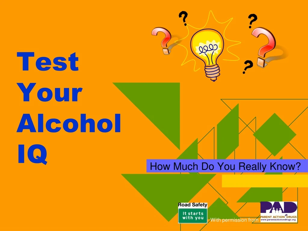 test your alcohol iq