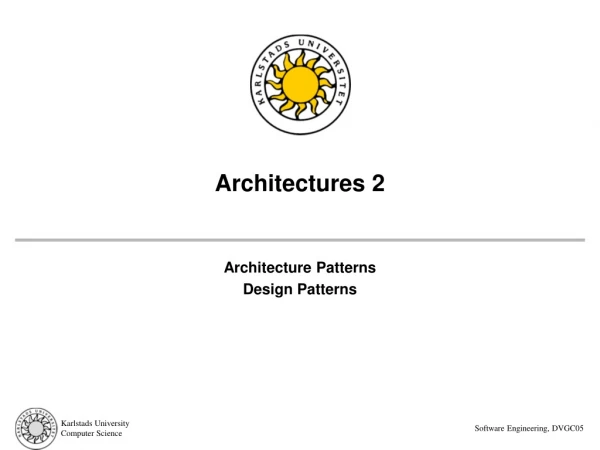 Architectures 2