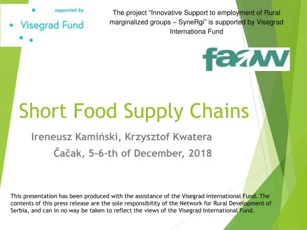 Short Food Supply Chains
