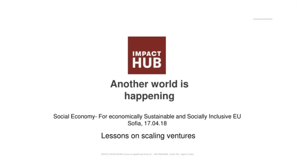 Lessons on scaling ventures
