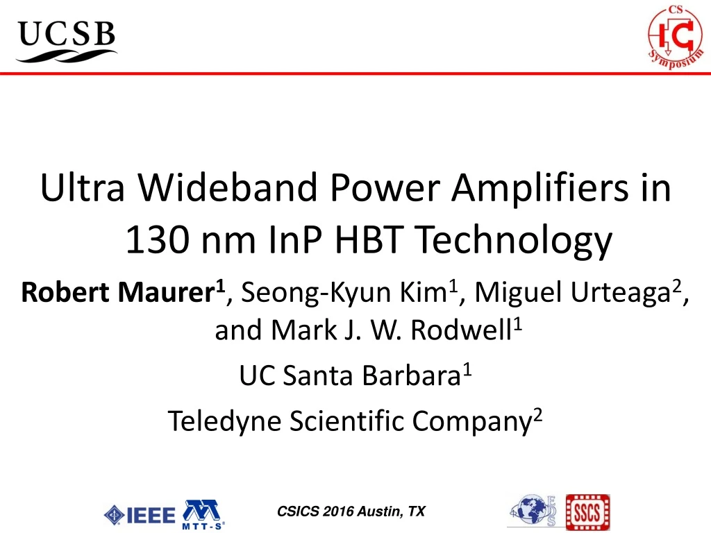 ultra wideband power amplifiers