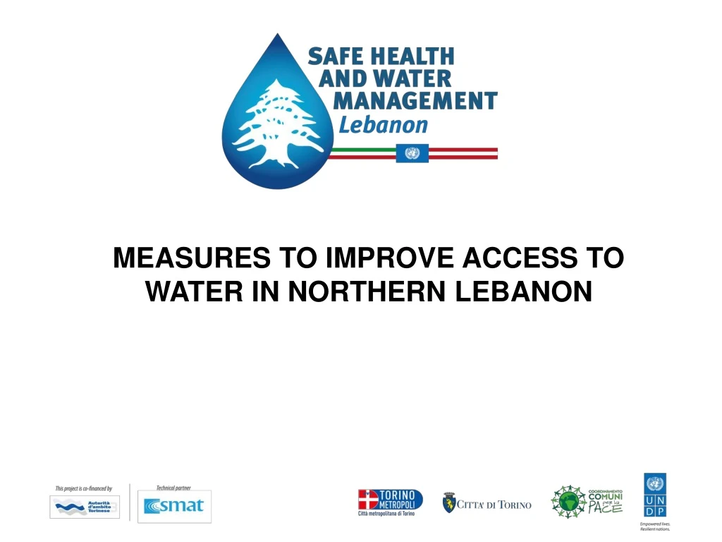measures to improve access to water in northern
