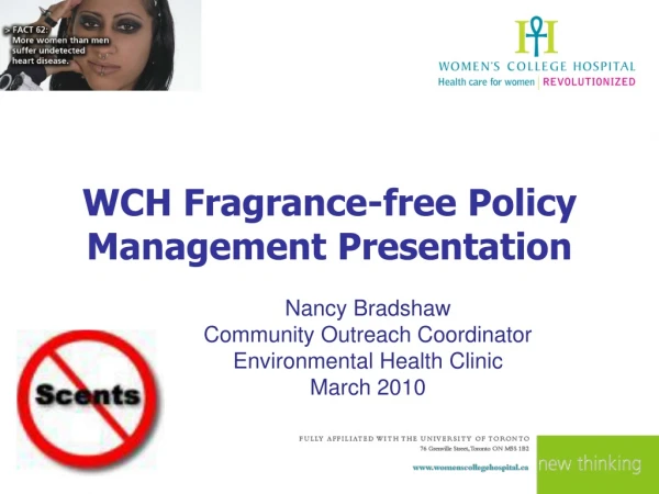 WCH Fragrance-free Policy Management Presentation