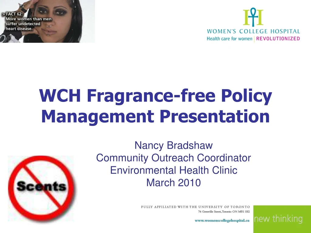 wch fragrance free policy management presentation