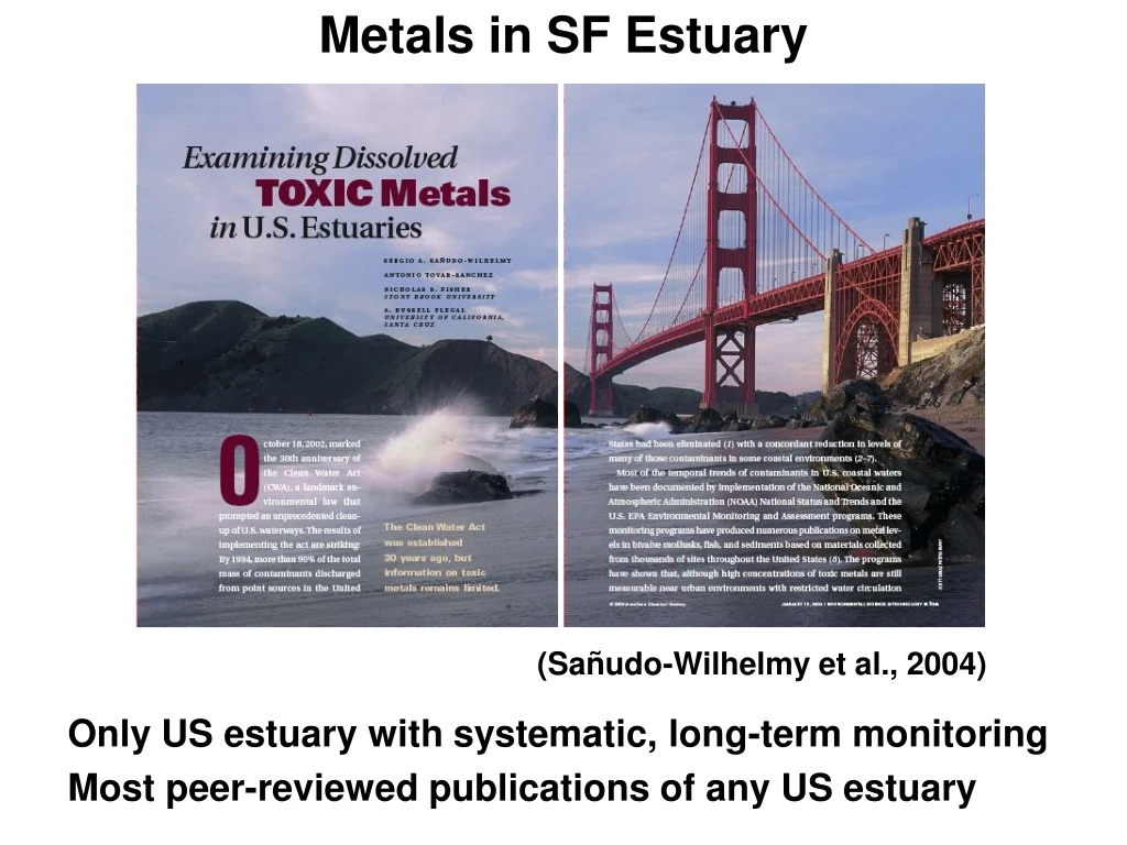 metals in sf estuary