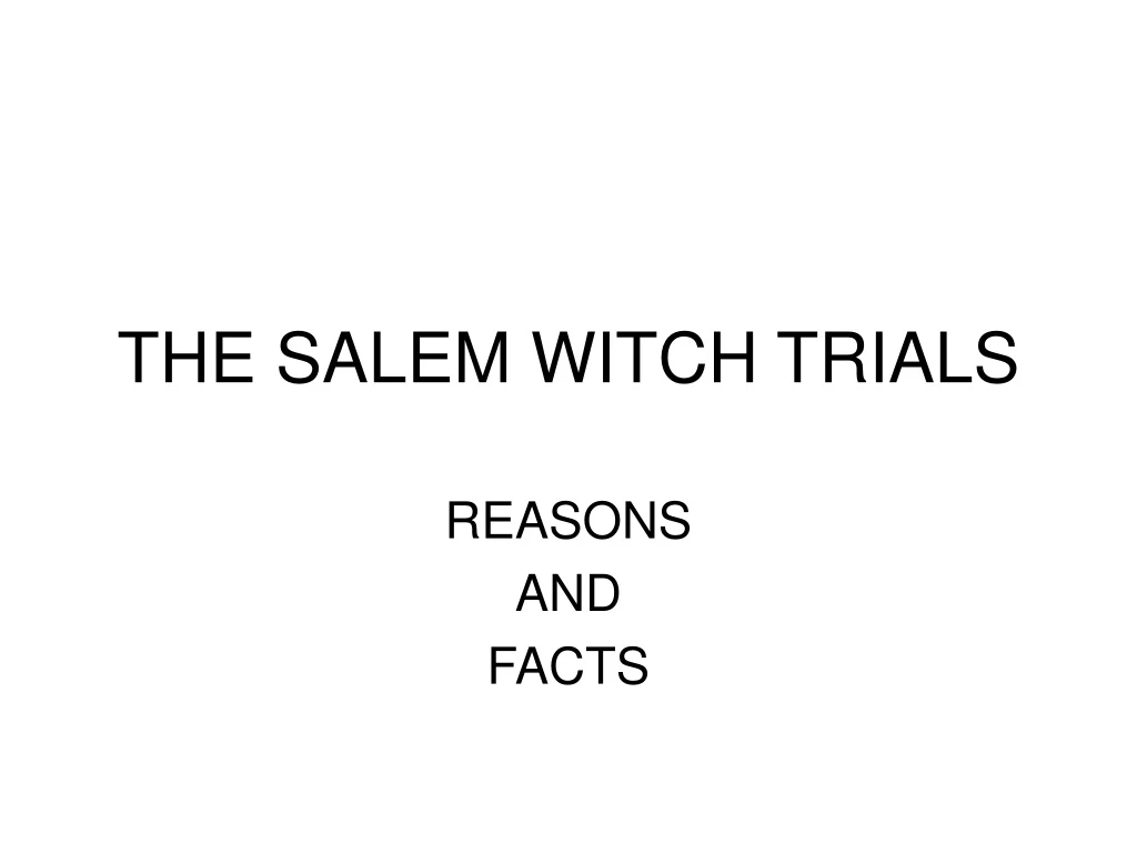 the salem witch trials