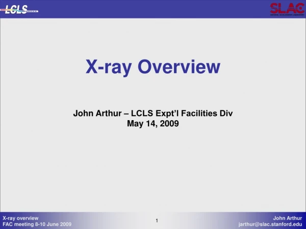 X-ray Overview