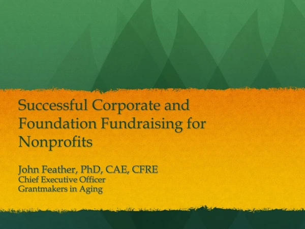 Successful Corporate and Foundation Fundraising for Nonprofits