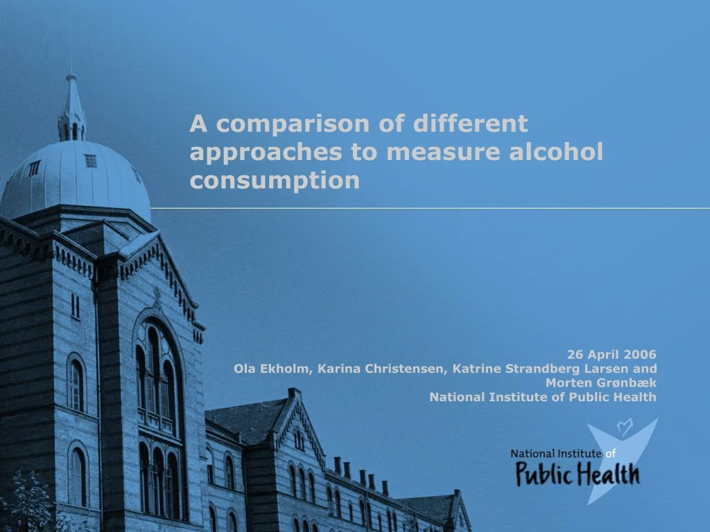 a comparison of different approaches to measure