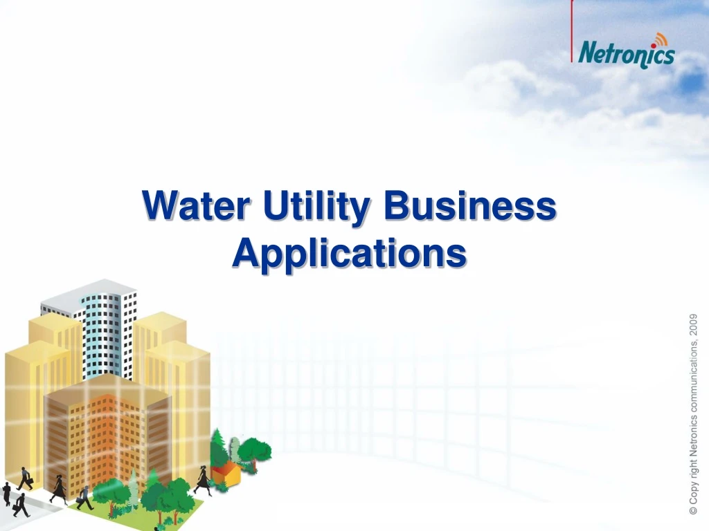 water utility business applications