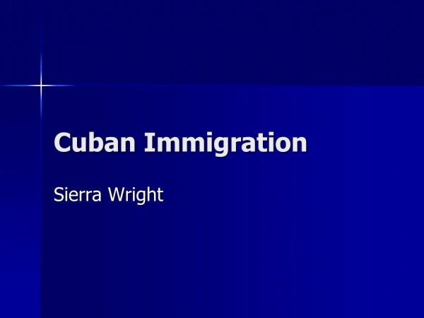 Cuban Immigration