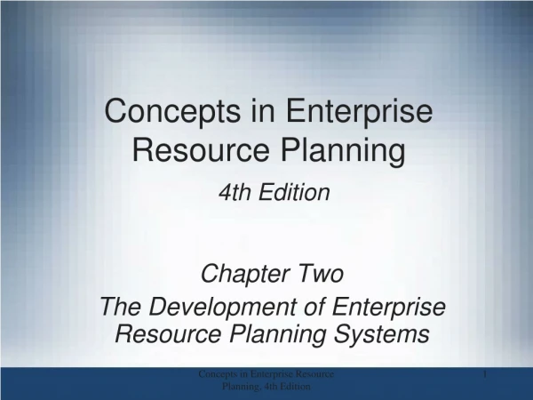 Concepts in Enterprise Resource Planning 4th Edition