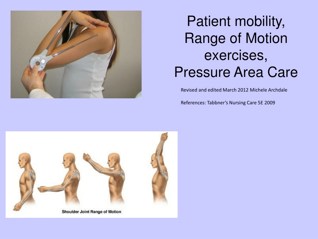 patient mobility range of motion exercises