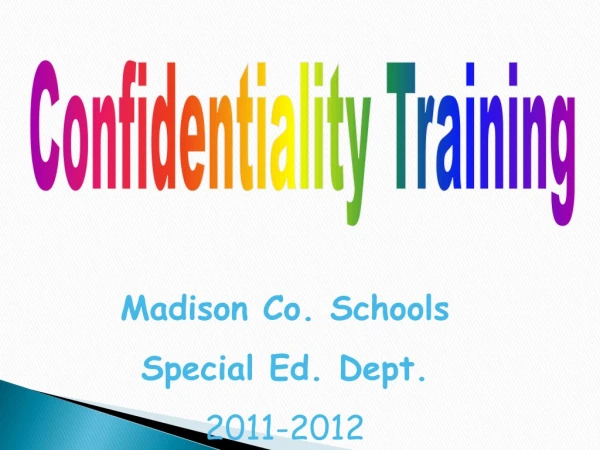 Confidentiality Training