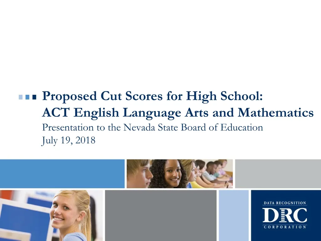 proposed cut scores for high school act english