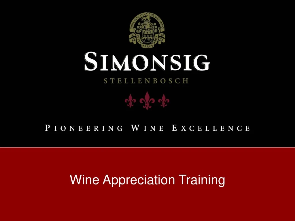 wine appreciation training