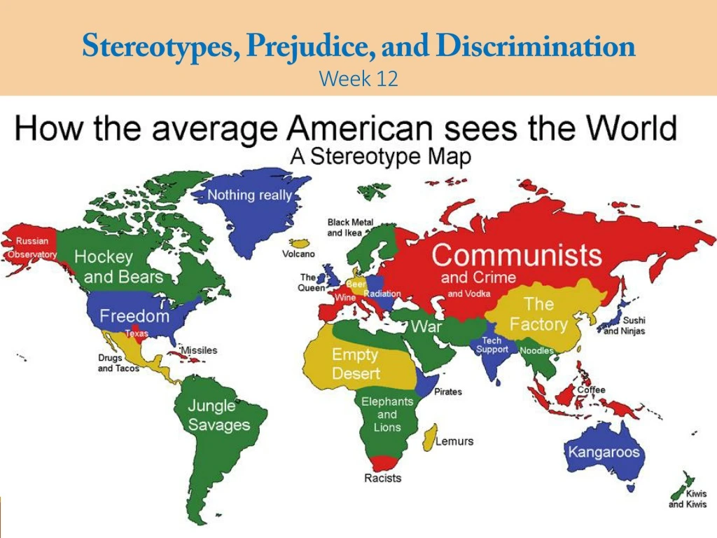 stereotypes prejudice and discrimination week 12