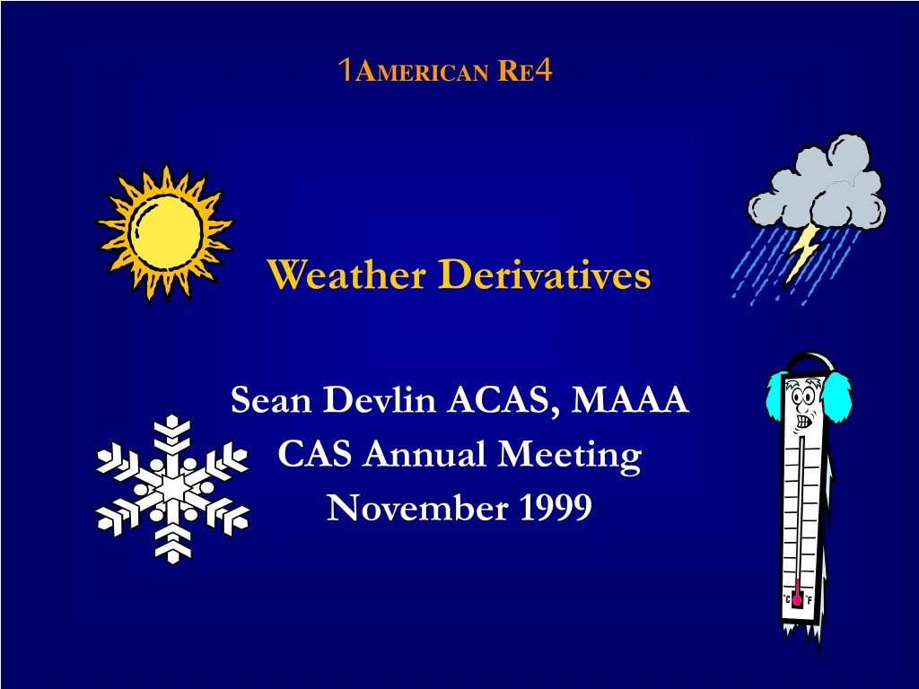 weather derivatives