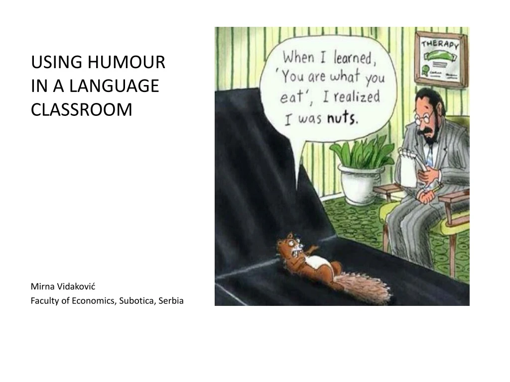 using humour in a language classroom mirna