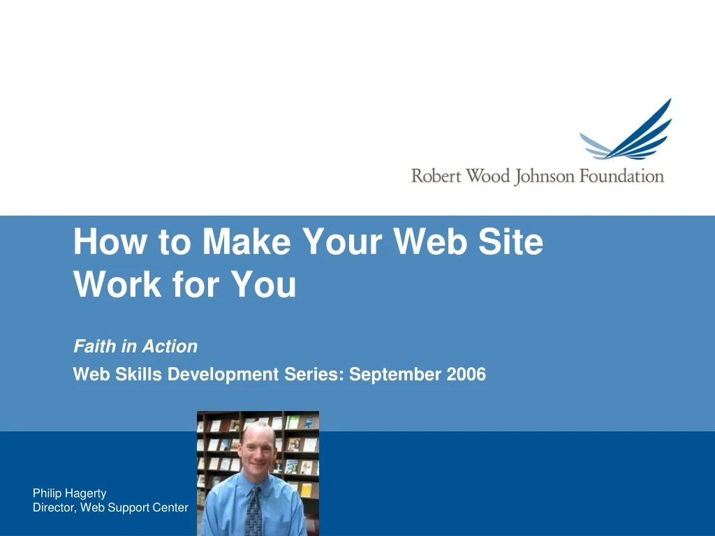 how to make your web site work for you