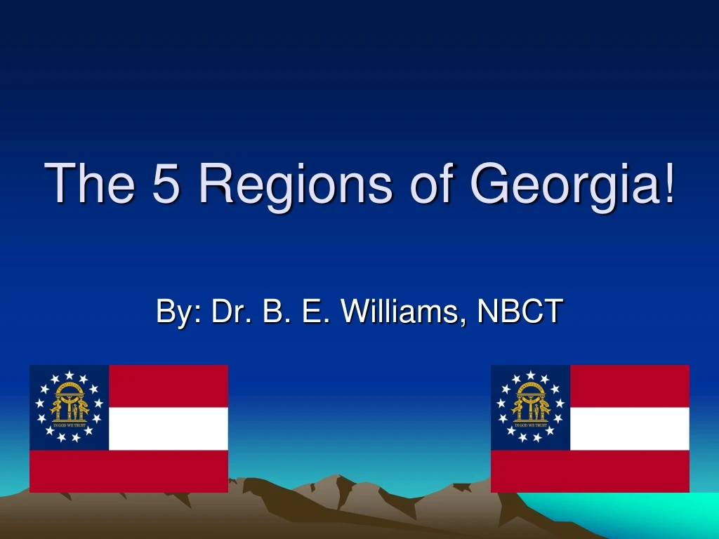 the 5 regions of georgia