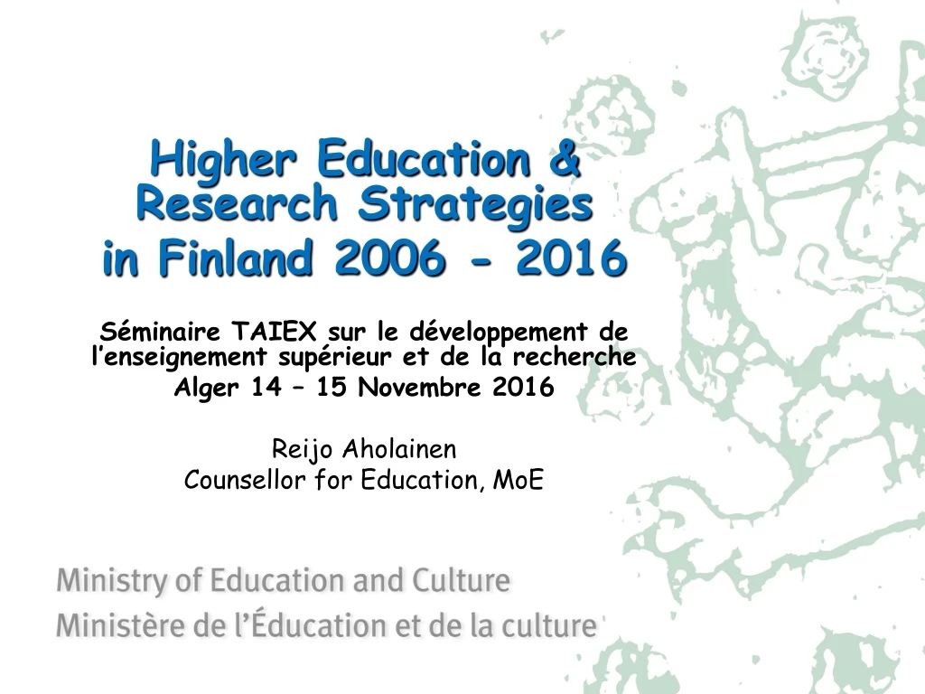 higher education research strategies in finland