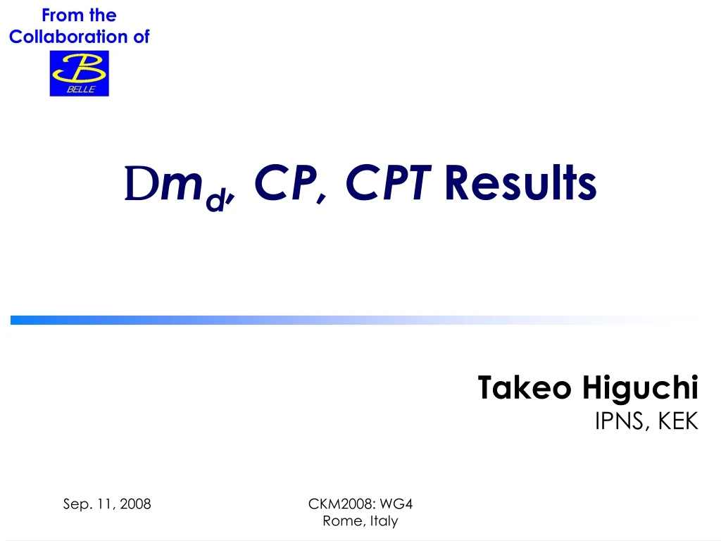 d m d cp cpt results