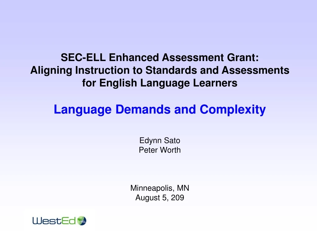 sec ell enhanced assessment grant aligning