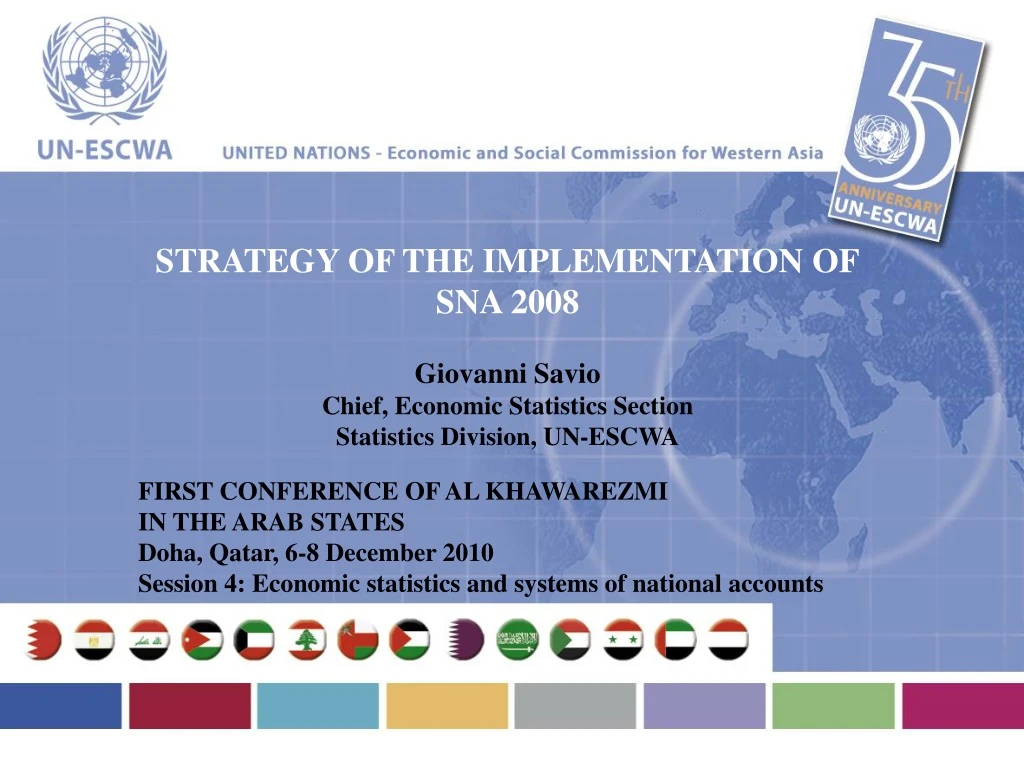 strategy of the implementation of sna 2008