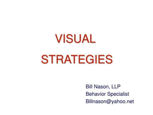 VISUAL  STRATEGIES