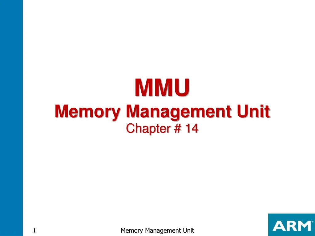 mmu memory management unit chapter 14