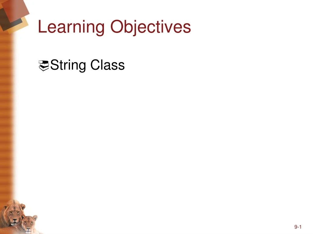 learning objectives