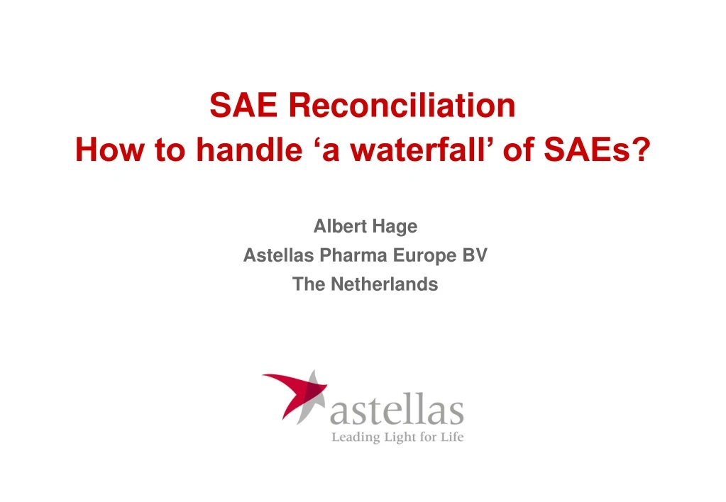 sae reconciliation how to handle a waterfall of saes