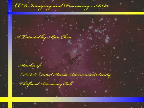 CCD Imaging and Processing - AA3