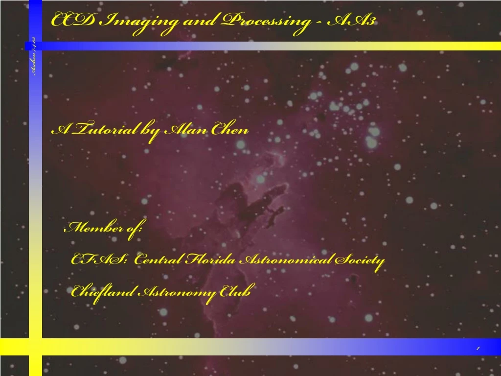 ccd imaging and processing aa3